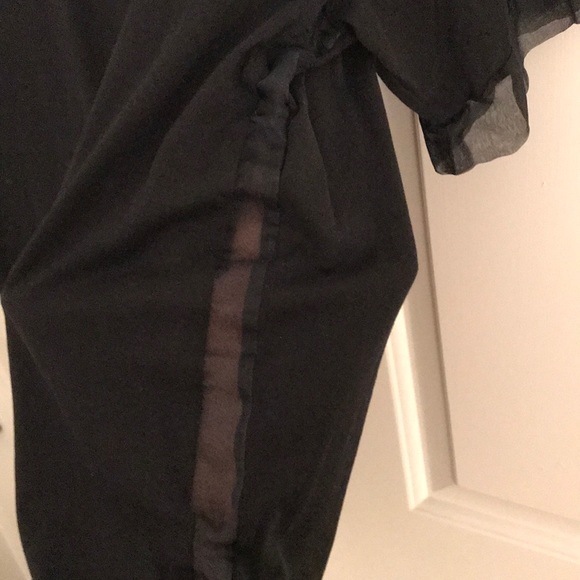 Jcrew top w sheer piping - Picture 2 of 3